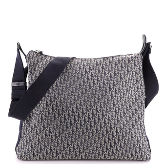 Christian Dior Vintage Trotter Messenger Bag Diorissimo Canvas Large