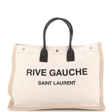 Saint Laurent Rive Gauche Shopper Tote Canvas Large