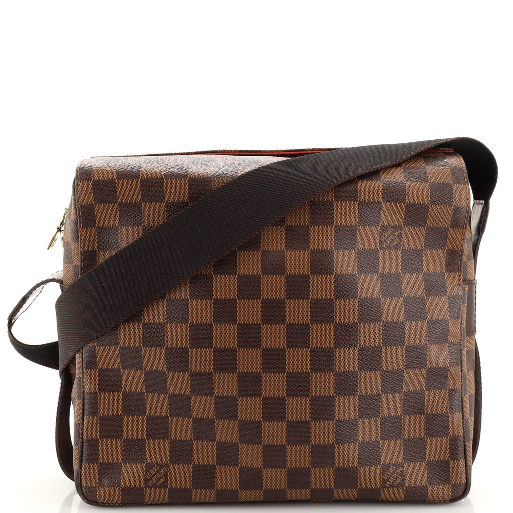 Pre-Owned Louis Vuitton Naviglio Damier Azur Shoulder Bag 