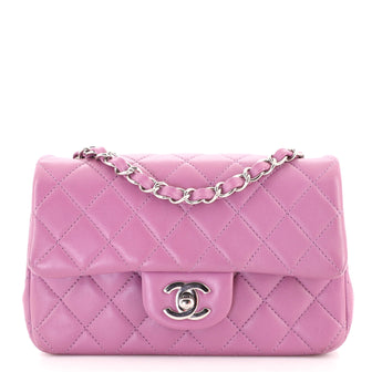 Chanel Classic Single Flap Bag Quilted Lambskin Mini