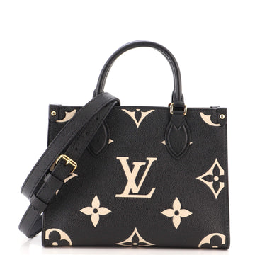 Louis Vuitton OnTheGo Tote Bicolor Monogram Empreinte Giant PM