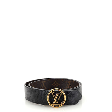 Louis Vuitton LV Circle Reversible Belt Monogram Canvas and Epi Leather Medium