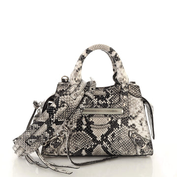 Balenciaga Neo Classic City Bag Python Embossed Leather Mini