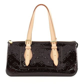 Louis Vuitton Rosewood Avenue Handbag Monogram Vernis Red