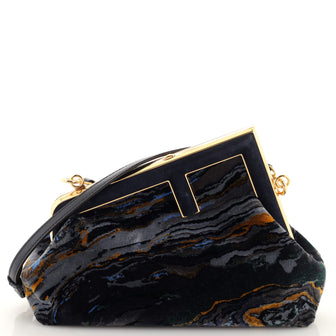 Fendi First Bag Marble Fabric Small