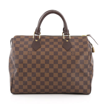 Louis Vuitton Speedy Handbag Damier 30 Brown