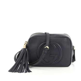 Gucci Soho Disco Crossbody Leather Small Blue