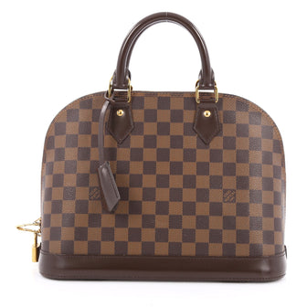 Louis Vuitton Alma Handbag Damier PM Brown