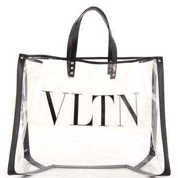 Valentino Garavani Grande Plage VLTN Tote PVC Large