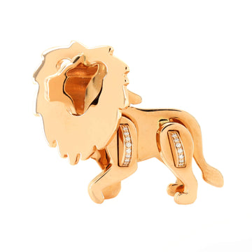 Tiffany & Co. Save The Wild Lion Brooch 18K Yellow Gold with Diamonds
