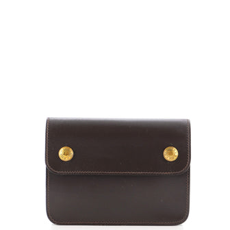 Hermes Pochette Green Waist Bag Leather