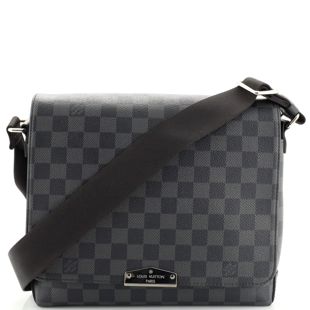 Louis Vuitton, Bags, Louis Vuitton District Nm Messenger Bag Damier  Graphite Pm Black