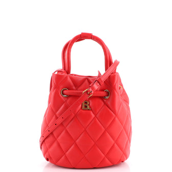Balenciaga Touch B. Bucket Bag Quilted Leather Small