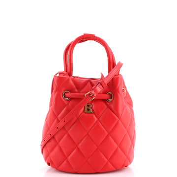 Balenciaga Touch B. Bucket Bag Quilted Leather Small
