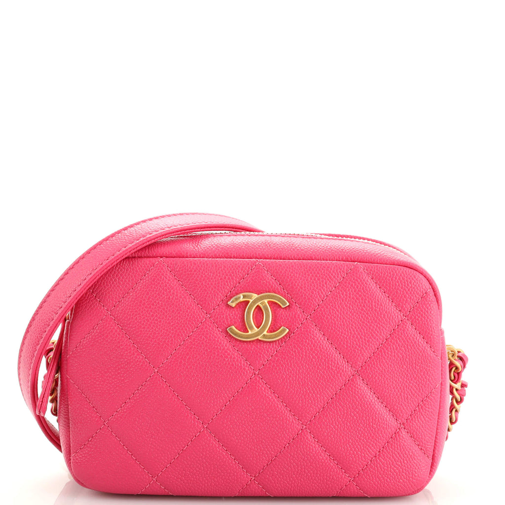 Chain Melody Bag Caviar Small Pink