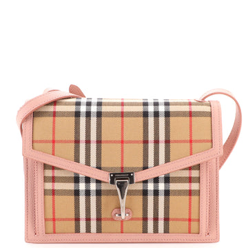Burberry Macken Crossbody Bag Vintage Check Canvas Small
