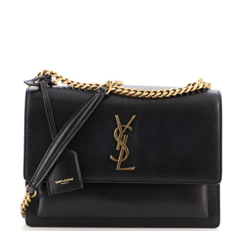 Saint Laurent Sunset Crossbody Bag Leather Medium