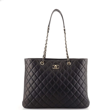 Chanel Classic CC Shopping Tote Quilted Calfskin Large