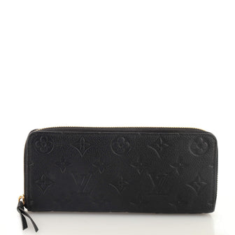 Louis Vuitton Clemence Wallet Monogram Empreinte Leather