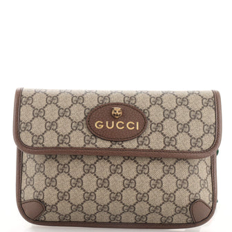 Gucci Neo Vintage Flap Belt Bag GG Coated Canvas