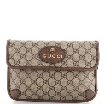 Gucci Neo Vintage Flap Belt Bag GG Coated Canvas