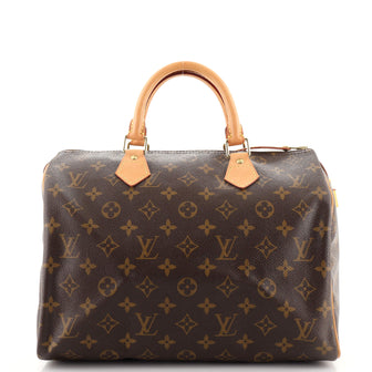 Louis Vuitton Speedy Handbag Monogram Canvas 30