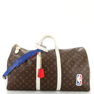 Louis Vuitton LV x NBA Basketball Keepall Bandouliere Bag Monogram Canvas 55