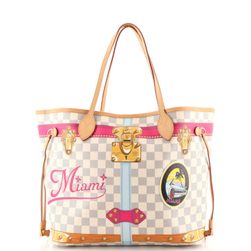 Louis Vuitton Neverfull NM Tote Limited Edition Damier Summer Trunks MM