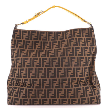 Fendi Buckle Strap Hobo Zucca Canvas Large