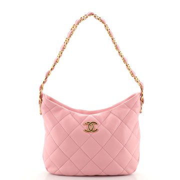 Chanel Funky Town Chain Hobo Quilted Lambskin Medium