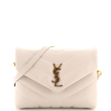 Saint Laurent LouLou Shoulder Bag Matelasse Chevron Leather Toy