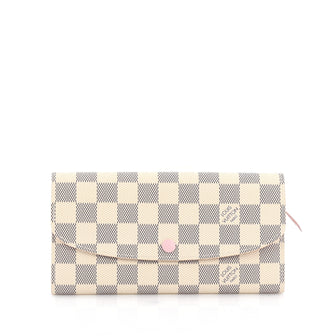 Louis Vuitton Emilie Wallet Damier White