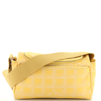 Chanel Travel Line Zip Shoulder Bag Nylon Small