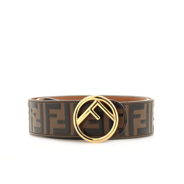 Fendi F is Fendi Belt Zucca Embossed Leather Wide