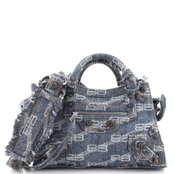 Balenciaga Neo Cagole City Bag BB Denim XS