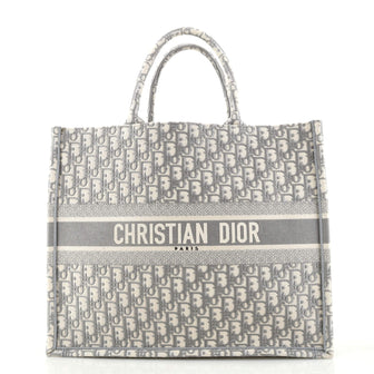 Christian Dior Book Tote Oblique Canvas Large