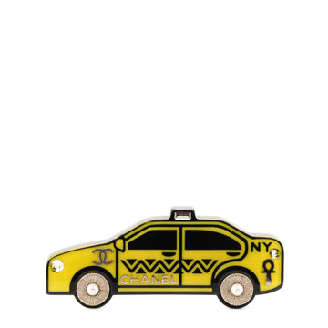 Chanel Taxi Brooch Resin with Metal, Crystals and Faux Pearls