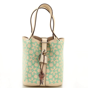 Hermes Picotin Lock Bag Lucky Daisy Printed Swift TPM