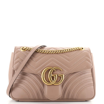 Gucci GG Marmont Flap Bag Matelasse Leather Medium