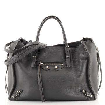 Balenciaga Papier A4 Zip Around Classic Studs Bag Leather Mini