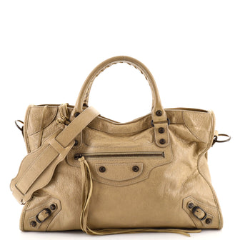 Balenciaga City Classic Studs Bag Leather Medium