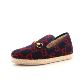 Gucci Women's Fria Horsebit Loafers GG Wool