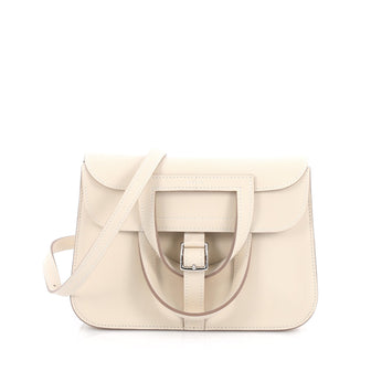 Hermes Halzan Handbag Swift 22 White 1957806