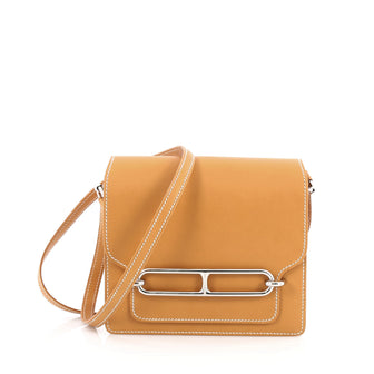 Hermes Roulis Handbag Veau Butler 18 Neutral 1957807