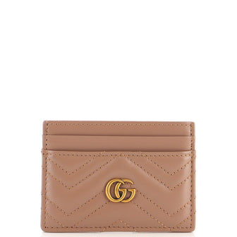 Gucci GG Marmont Card Holder Matelasse Leather