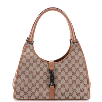 Gucci Vintage Bardot Hobo GG Canvas Medium
