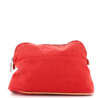 Hermes Bolide Travel Pouch Canvas MM