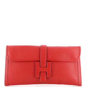 Hermes Jige Elan Clutch Chevre Mysore 29