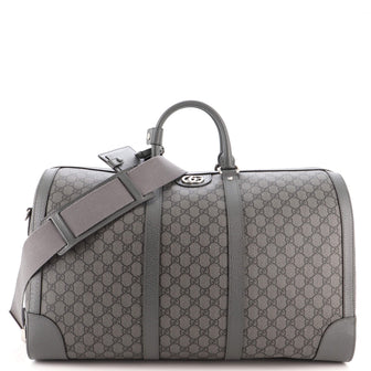 Gucci Ophidia Carry On Duffle Bag GG Coated Canvas Large