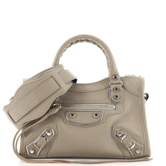 Balenciaga City Classic Metallic Edge Bag Leather Mini